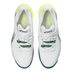 Asics Cipők tenisz fehér 42.5 EU Gel-resolution 9 Clay White Restful Teal