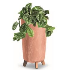 botle Virágcserép lábakkal magas cserepek D 24 cm terrakotta műanyag cserepek beton megjelenés cachepots pénzfa kaktuszok gumifa
