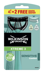 Wilkinson Sword Sword Xtreme3 Sensitive 6 db eldobható férfi borotva