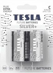 Tesla Batteries C SILVER+ alkáli elem kis monocellás, 2 db