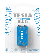 Tesla Batteries 9V BLUE + cink-szén akkumulátor 1db 1099137098