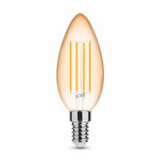 Modee Smart Lighting LED izzószálas borostyánsárga gyertyakörte E14 4W meleg fehér (ML-CFA1800K4WE14