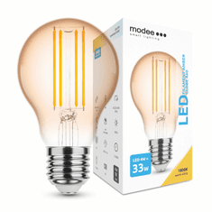 Modee Smart Lighting LED izzólámpa borostyánsárga Globe E27 4W meleg fehér (ML-A60FA1800K4WE27)
