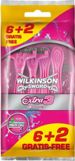 Wilkinson Sword Extra3 Beauty 6+2 női eldobható borotvák (7007044B)