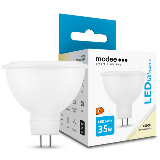 Modee Lighting LED spot izzó 5W GU5.3 / MR16 semleges fehér (ML-MR164000K5WN)