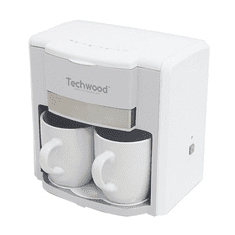 Techwood TCA-202 kávéfőző 2 kerámia csészével fehér (TCA-202)
