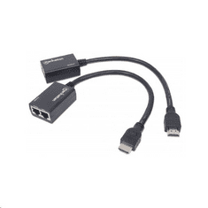 Manhattan HDMI - Cat5e/6 hosszabbító, 30 m-ig 1080p (207386) (207386)