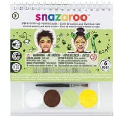 Snazaroo 4 darabos arcfesték készlet dzsungel képpel