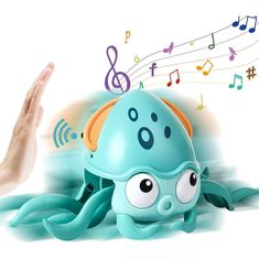 Cool Mango A mozgó, interaktív polip játék zenével és fényekkel - Octopusy