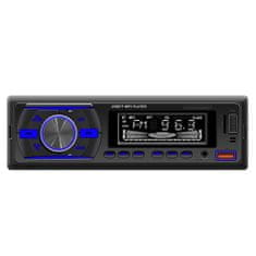 Dexxer 1DIN LCD autórádió RGB 4x50W MP3 2x USB Bluetooth 12V + távirányító