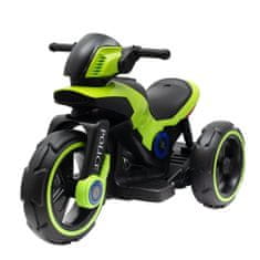 Baby Mix Gyermek elektromos motor POLICE zöld