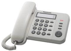 PANASONIC KX-TS520FXW - egyvonalas telefon, fehér színben