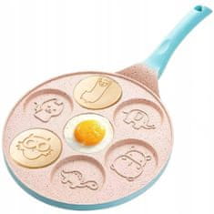 Dexxer Serpenyő palacsinta és tojás sütéséhez 25 cm-es állat kerámia bevonattal