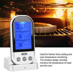 Ruhhy PRO LCD konyhai hőmérő szondával 100cm-től 250°C-ig húsokhoz