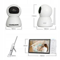 Dexxer FULL HD babaőrző babafigyelő forgó videokamerával és 5"-os LCD 5Ah-val