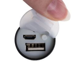 BigBuy CREE T6 nagy teljesítményű taktikai LED-es zseblámpa praktikus tokkal - ZOOM, USB (BB-18368)