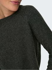 ONLY Női pulóver ONLLESLY 15170427 Dark Grey Melange (Méret L)