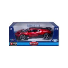 Burago B 1:18 TOP Bugatti Divo Piros