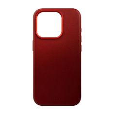 FIXED MagLeather bőr hátlapi védőtok Magsafe támogatással Apple iPhone 15 számára FIXLM-1200-RD, piros