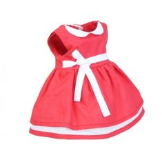No Name Piros ruha 35-45 cm-es Erzsébet babához