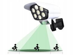 Verk 15976 Dummy kamera LED COB napelemes, mozgásérzékelős, szürkületi, távirányítós