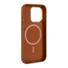 FIXED MagLeather bőr hátlapi védőtok MagSafe támogatással Apple iPhone 15 Plus számára FIXLM-1201-BRW, barna