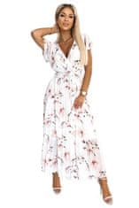 Numoco Női virágos ruha Lisa fehér-barack Universal