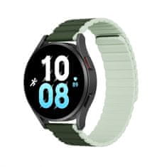 TKG Samsung Galaxy Watch 5 / 5 Pro (40 / 44 / 45 mm) okosóra szíj - Dux Ducis - zöld mágneses szíj (szíj szélesség: 20 mm)