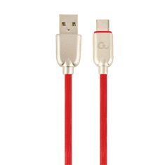 Gembird USB Type-C - USB-A adat- és töltőkábel 1m piros (CC-USB2R-AMCM-1M-R) (CC-USB2R-AMCM-1M-R)