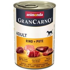 Animonda GranCarno kutyakonzerv - marhahús + pulyka 400 g