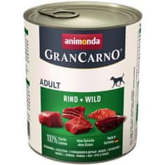 GranCarno kutyakonzerv - marhahús, szarvas 800 g