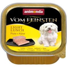 Animonda Vom Feinsten dog Light pástétom Lunch-pulyka+sajt 150g