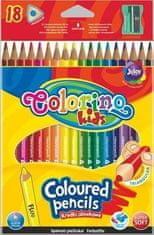 Colorino háromszögletű zsírkréta hegyezővel 18 színben