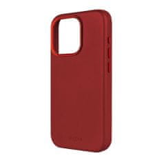 FIXED MagLeather bőr hátlapi védőtok MagSafe támogatással Apple iPhone 15 Pro számára FIXLM-1202-RD, piros
