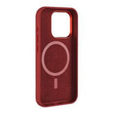 FIXED MagLeather bőr hátlapi védőtok MagSafe támogatással Apple iPhone 15 Pro számára FIXLM-1202-RD, piros