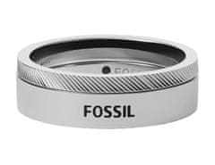 Fossil Elegáns férfi acél gyűrű JF03997040 (Kerület 67 mm)