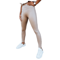 Dstreet Női viaszos leggings EDIT beige uy1623 XL