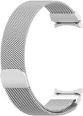 4wrist Milánói szíj, mágneses csattal Samsung Galaxy Watch 6/5/4 - Silver
