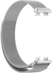 4wrist Milánói szíj, mágneses csattal Huawei Watch Band 8 -hoz - Silver