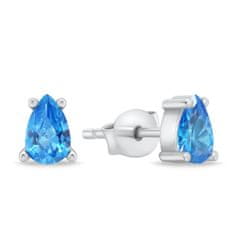 Brilio Silver Bájos ezüst fülbevaló kék cirkónium kövekkel EA860WAQ