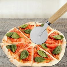 Foxter 2556 Pizza kés 19 cm, rozsdamentes acél, fa