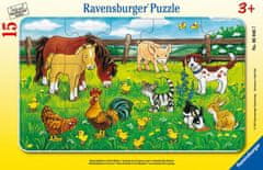 Ravensburger Puzzle Farm állatok a réten 15 darab