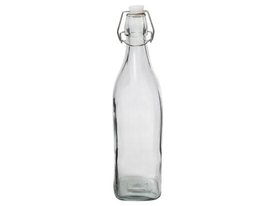 Üveg üveg kupakos üveg 1000ml négyzet alakú palack BOTTLE