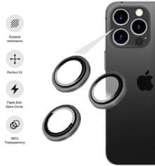 FIXED Camera Glass kamera védőüveg Apple iPhone 15 Pro/15 Pro Max számára FIXGC2-1202-GR, szürke