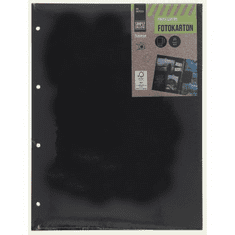 Hama fotókarton, 23,3 x 31 cm, perforált, 25 ív, fekete