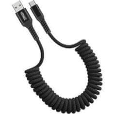 Yenkee YCU 500 BK Csavart USB A/C kábel