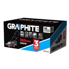 Graphite 59G474 elektromos fűnyírógép 1500W 360mm (59G474)