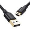 Ugreen USB - miniUSB kábel - Fekete
