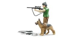 BRUDER Figurás vadász kutyával