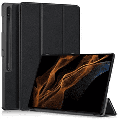 gigapack Samsung Galaxy Tab S9 Ultra bőr hatású tablet tok fekete (GP-147041) (GP-147041)